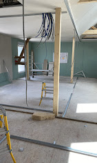 Pose de cloisons en combles — Plâtrerie Serra Blotzheim